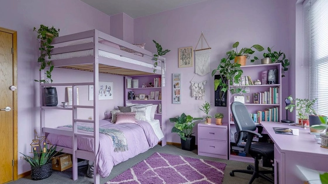 40 Amazing Purple Dorm Room Ideas on a Budget 25 Amethyst Geode Bookends