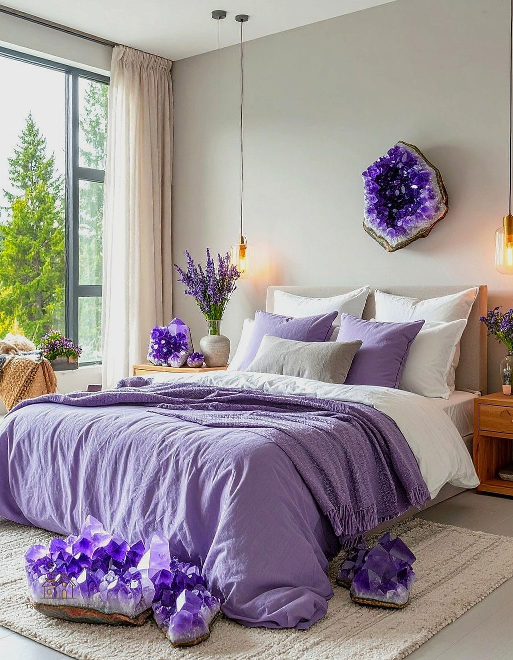 40 Amazing Purple Dorm Room Ideas on a Budget 41 Amethyst-Inspired Color Palette Throughout
