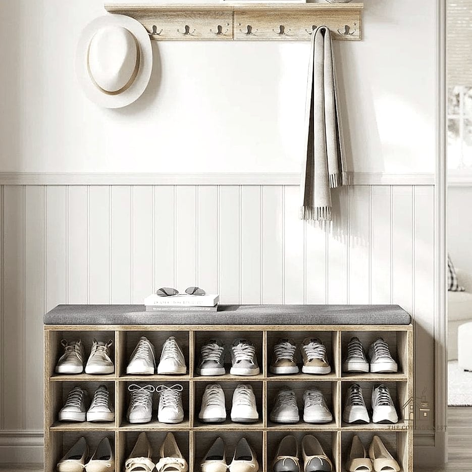 Angled Shoe Cubbies