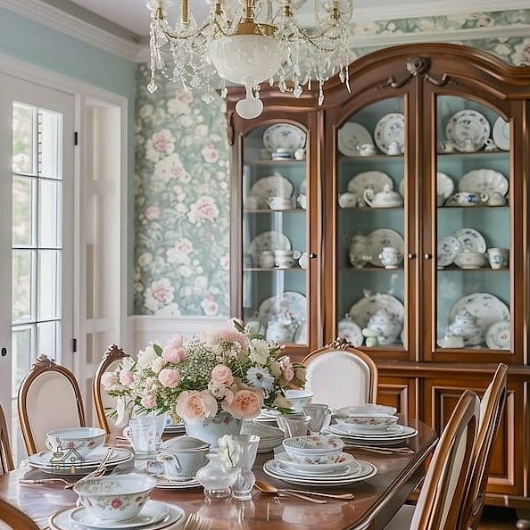 30 Clever Eclectic Dining Room Ideas for Every Style 25 Antique China Cabinet Repurposed for Books