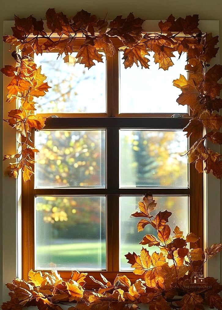 30 Dreamy Farmhouse Fall Decor Ideas to Try This Season 20 Antique Window Frames as Wall Art