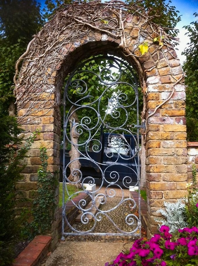 Arched Metal Garden Gate
