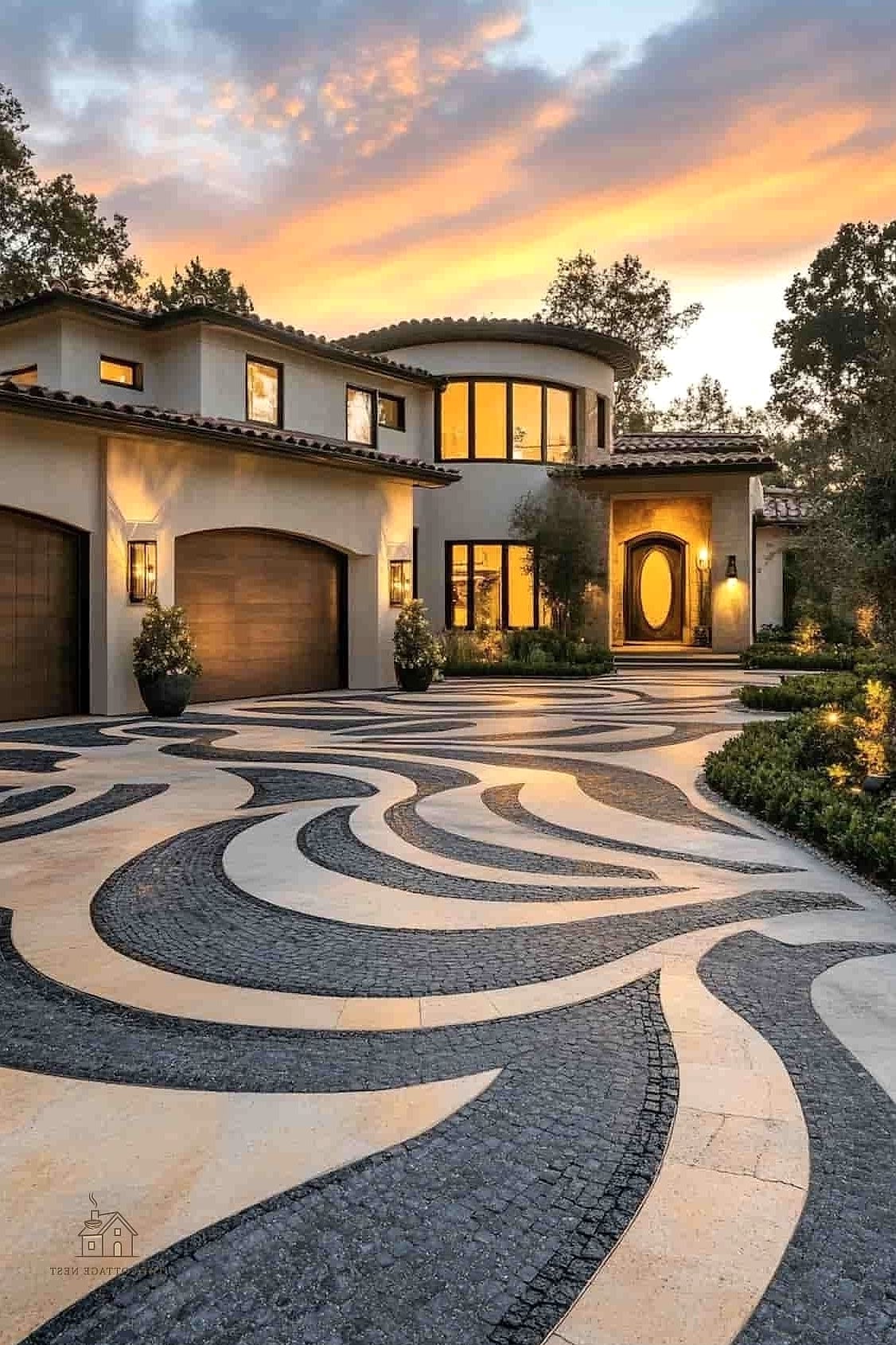 15 Creative Trendy Driveway Gate Ideas That Will Inspire You 10 Arched Top Double Swing Gate