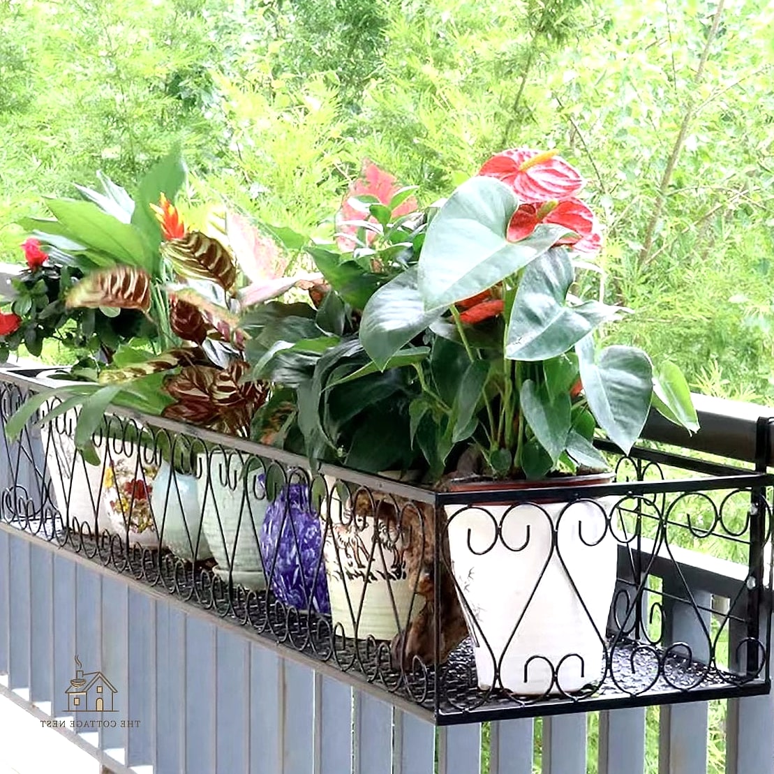 15 Stunning Garden Ideas For Small Spaces You'll Absolutely Love 10 Balcony Rail Planters