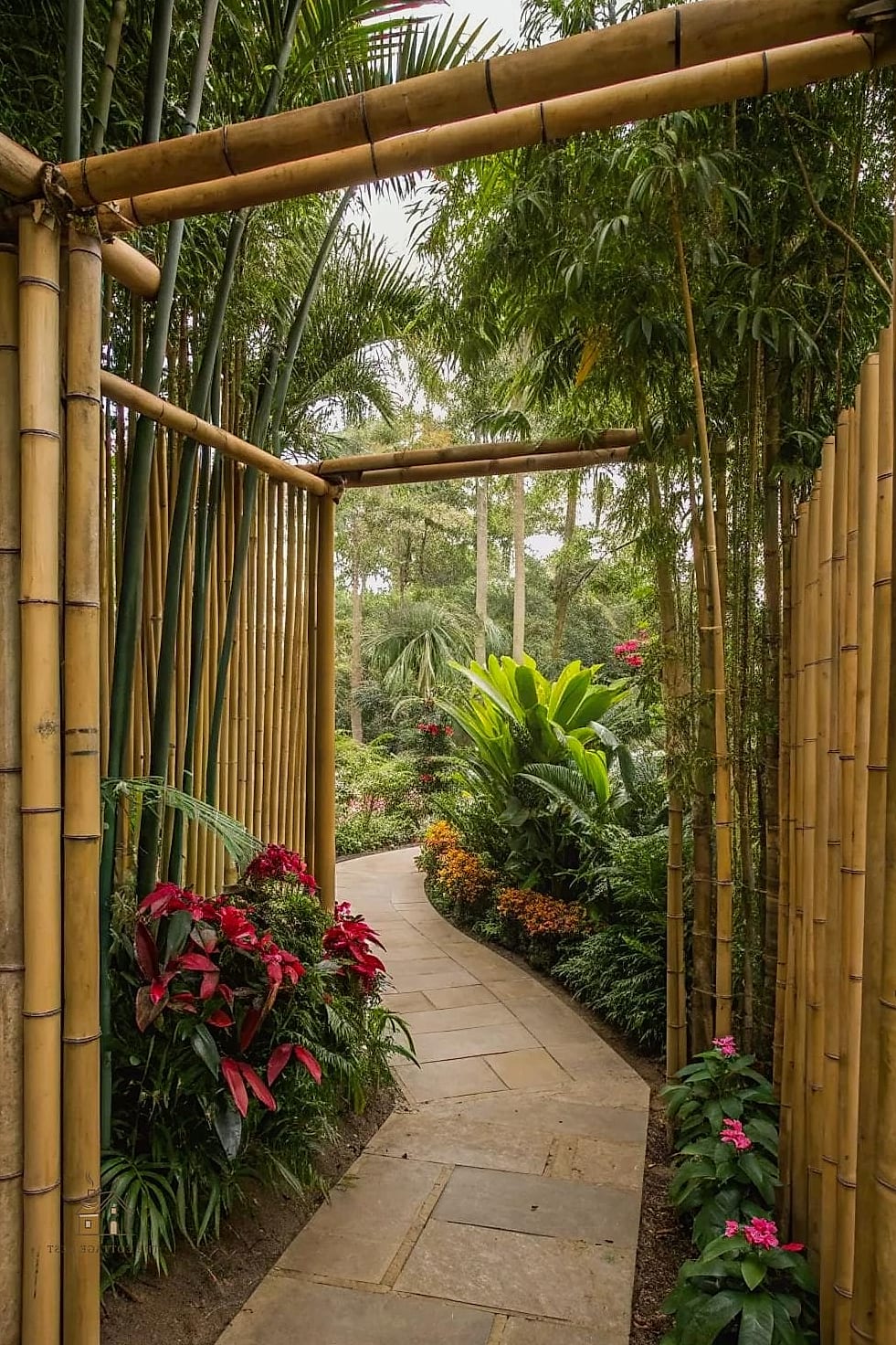50 Beautiful Garden Border Ideas to Transform Your Space 49 Bamboo Fence Border