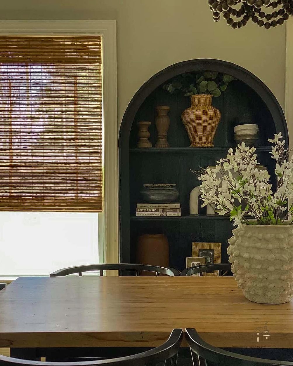 30 Amazing Dining Room Window Treatments on a Budget 3 Bamboo Roman Shades