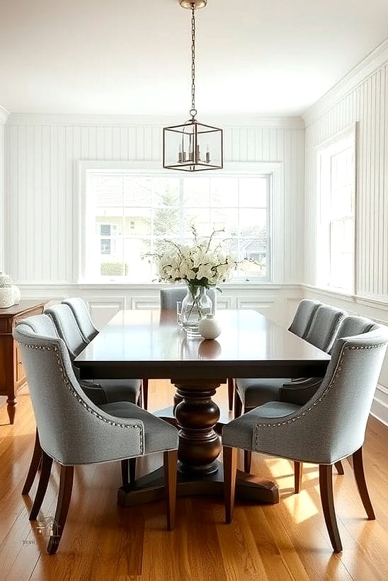 50 Amazing Dining Room Built In Ideas on a Budget 14 Beadboard Cabinet Fronts