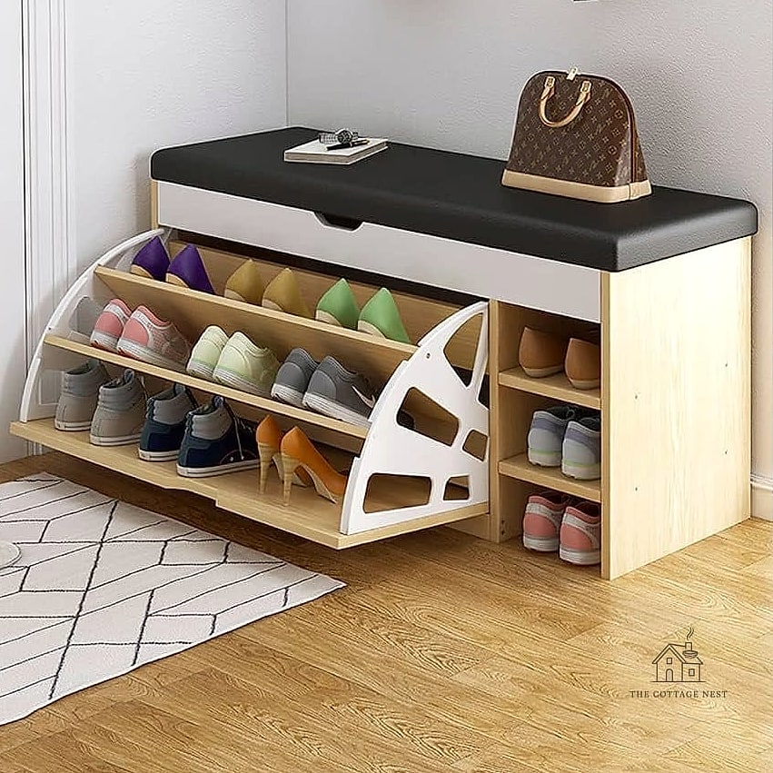 Bench with Hidden Shoe Storage