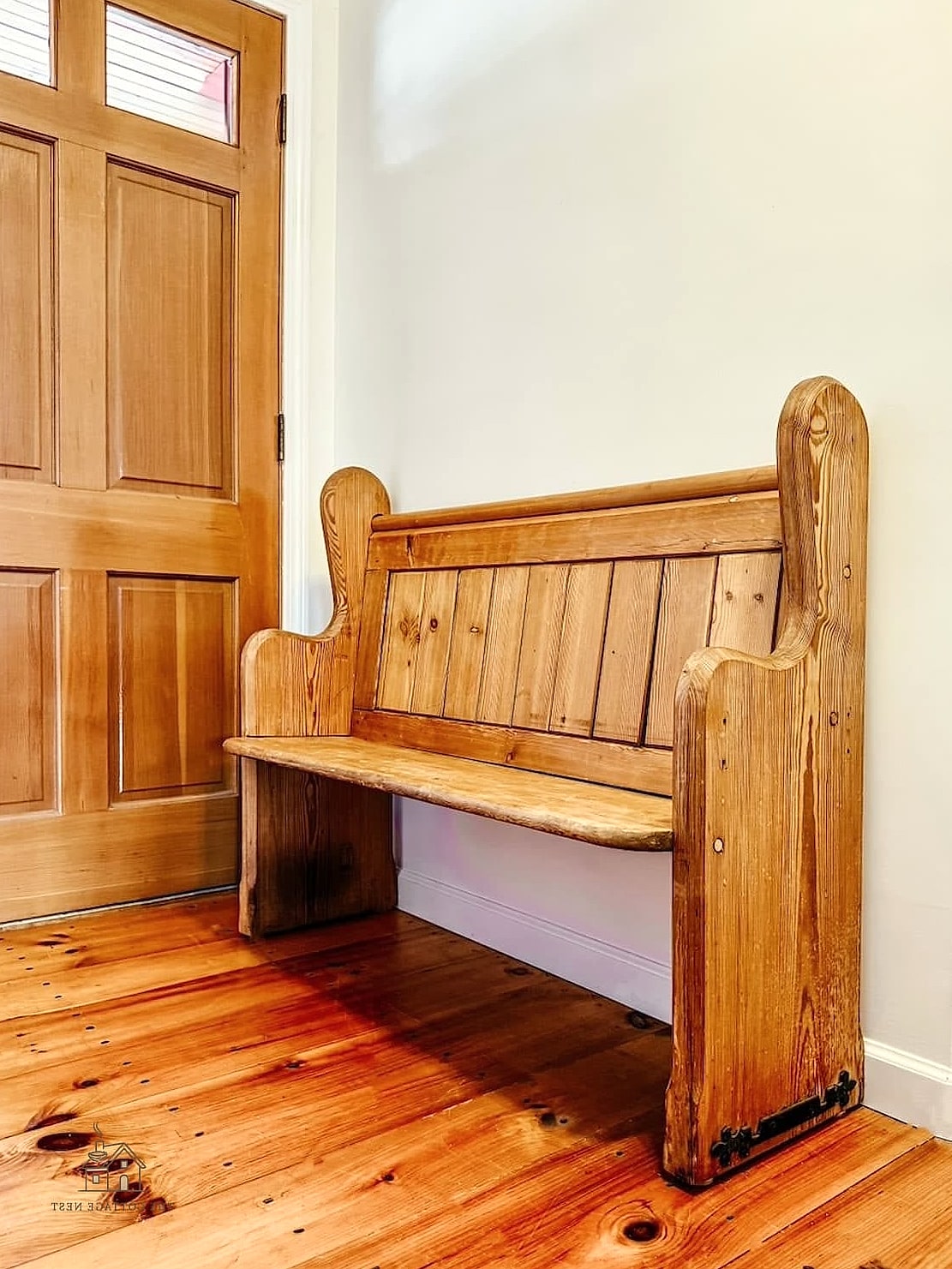 30 Amazing Entryway Bench Ideas on a Budget 11 Bench Made from an Old Door