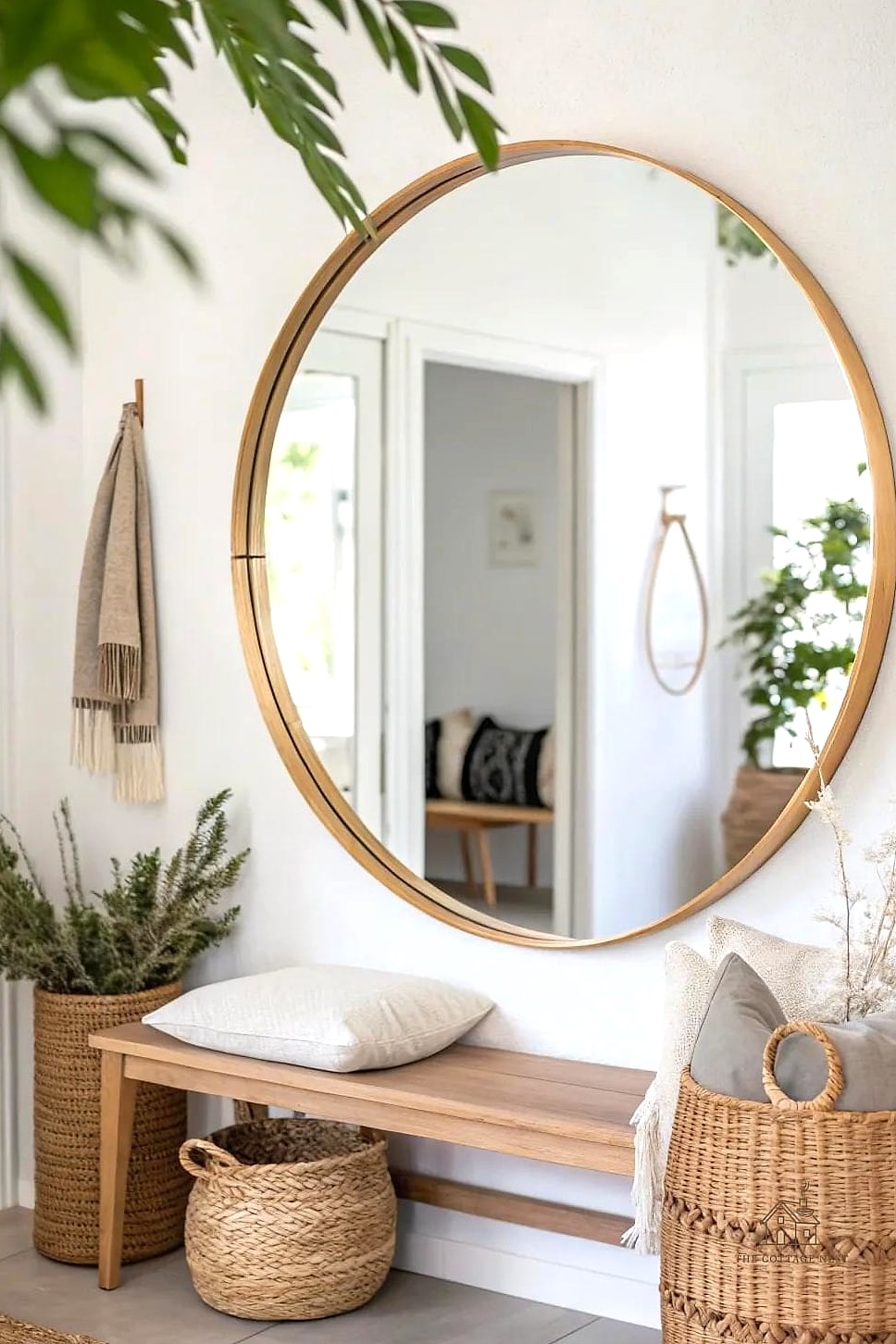 30 Amazing Entryway Bench Ideas on a Budget 20 Bench with a Mirror Above It