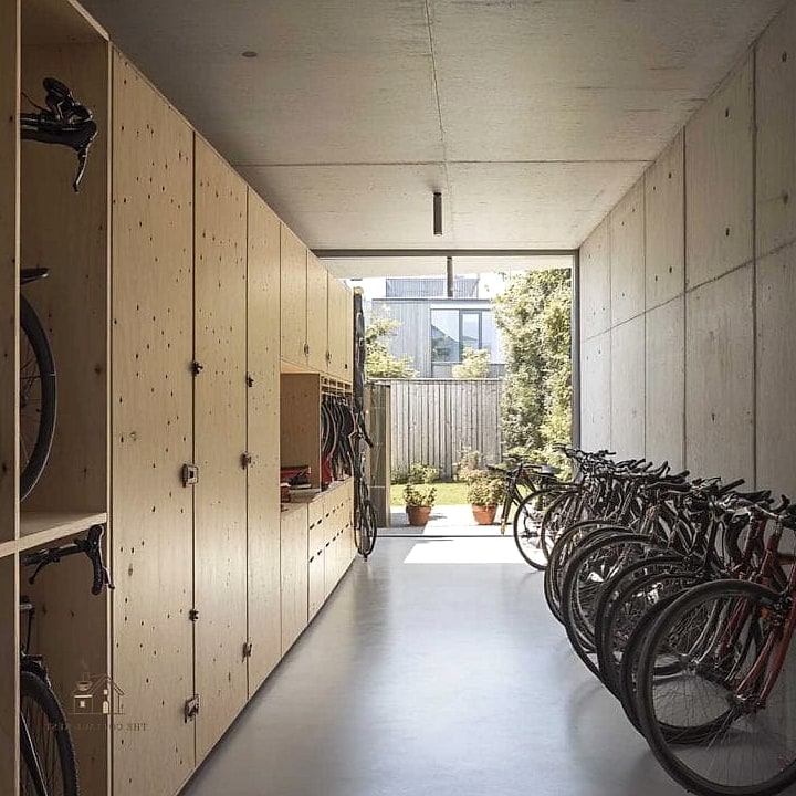 45 Stunning Garage Entryway Ideas You'll Absolutely Love 26 Bike Storage Nook