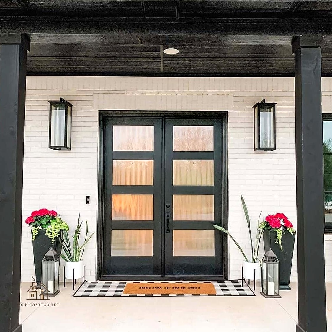 Black Framed Glass Door