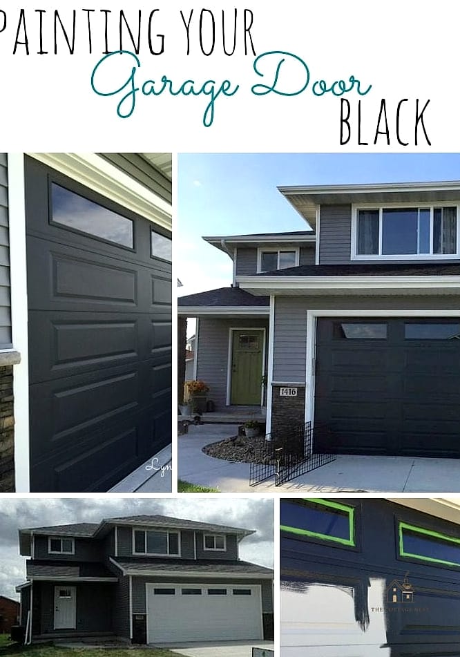 45 Chic Garage Painting Ideas for a Beautiful Home 8 Black Garage Door Interior