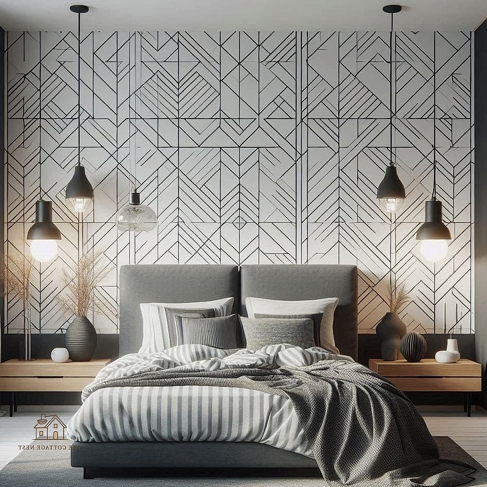 25 Stunning Bedroom Wallpaper Ideas You'll Absolutely Love 18 Black and White Wallpaper