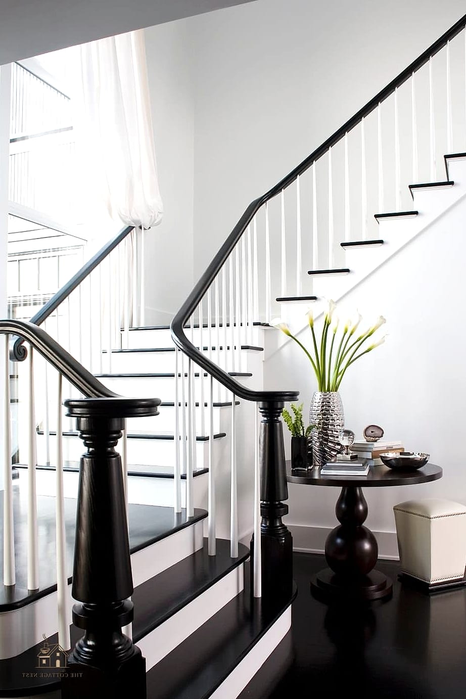50 Clever Stairs Wall Decor Ideas for Every Style 10 Black and White Photography Collection