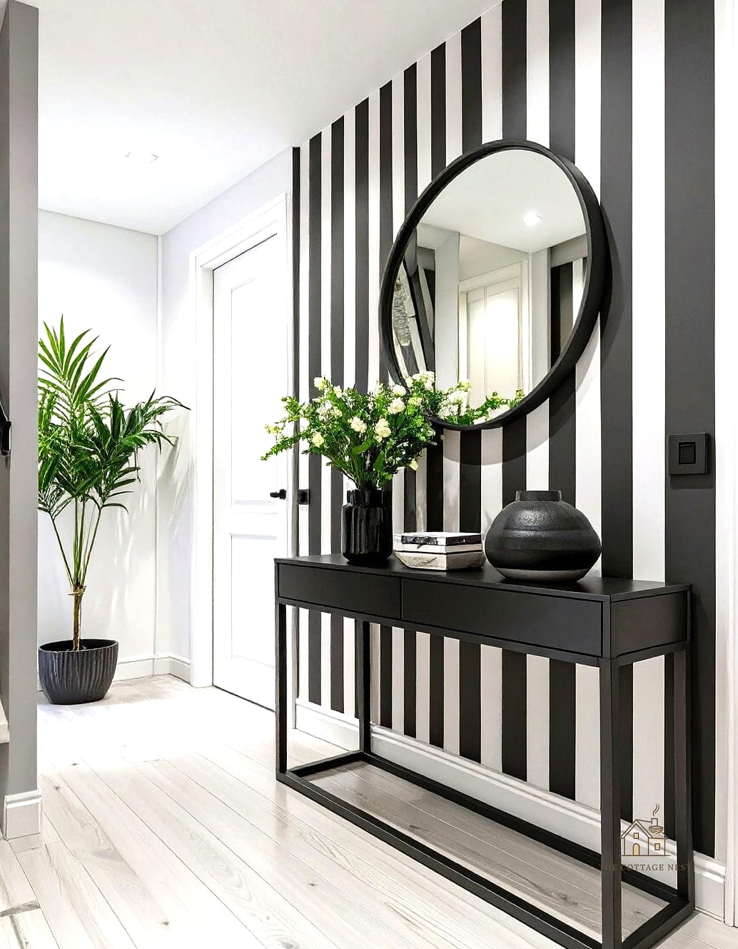 35 Brilliant Small Entryway Rug Ideas to Copy Right Now 4 Black and White Checkerboard Mat
