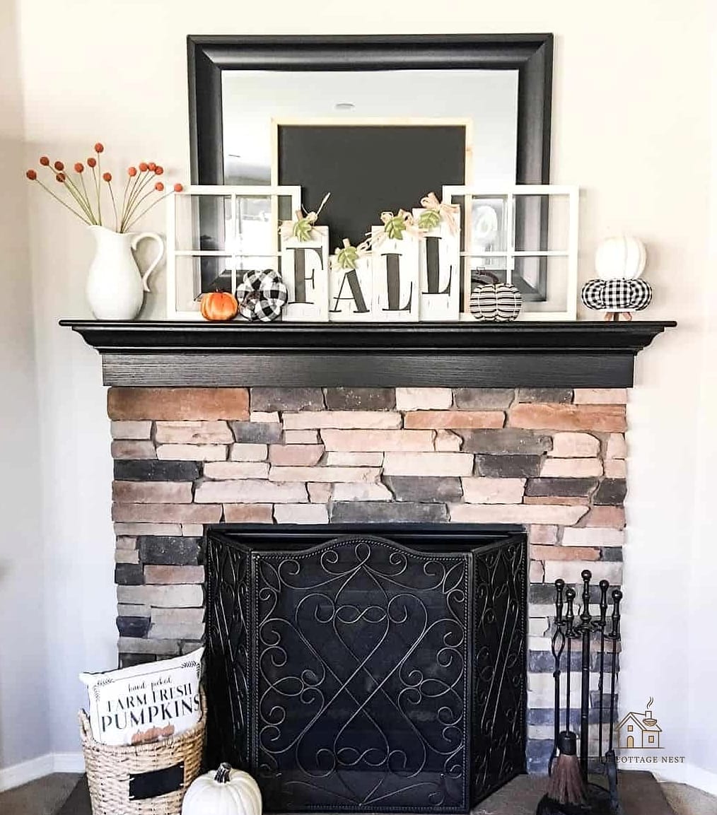 Black and White Photography with Autumn Accents