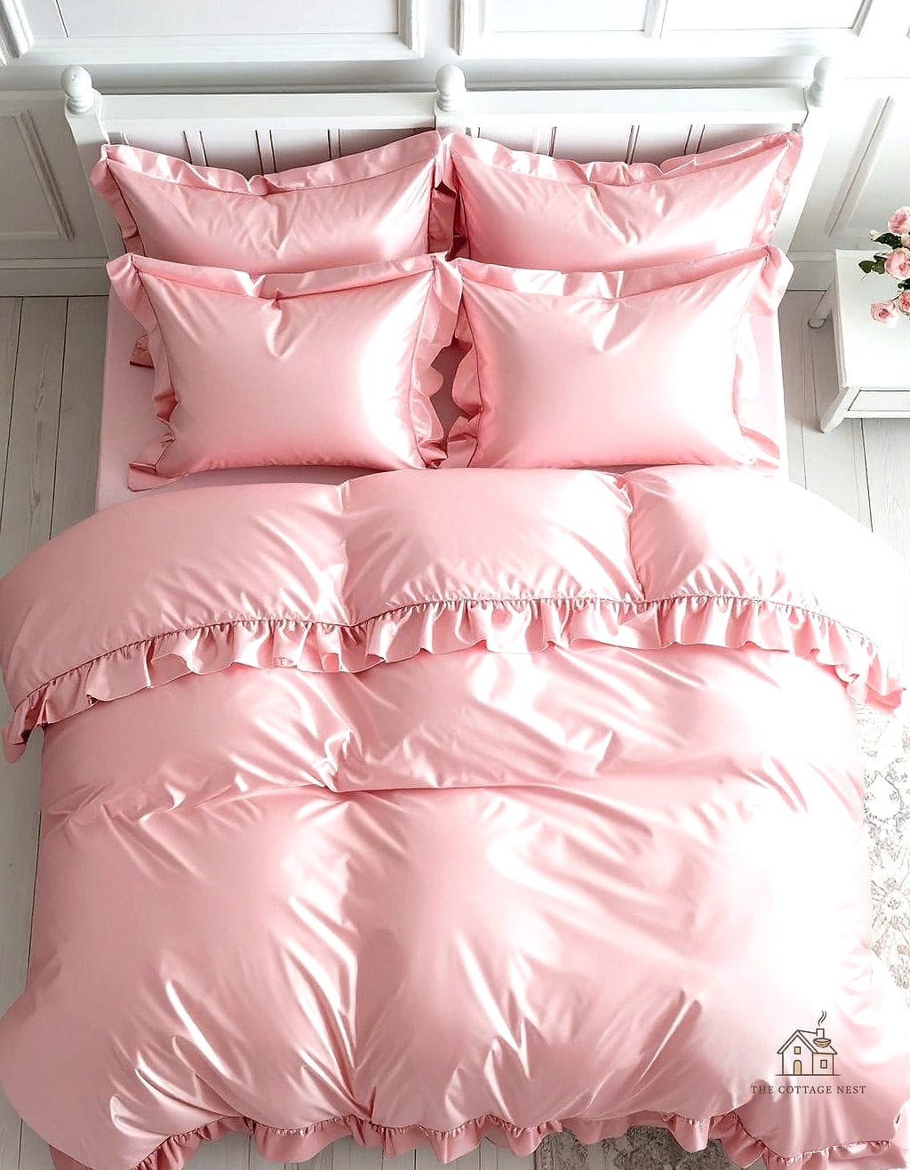 45 Brilliant Pink Dorm Room Ideas to Copy Right Now 2 Blush Pink Bedding as Your Starting Point