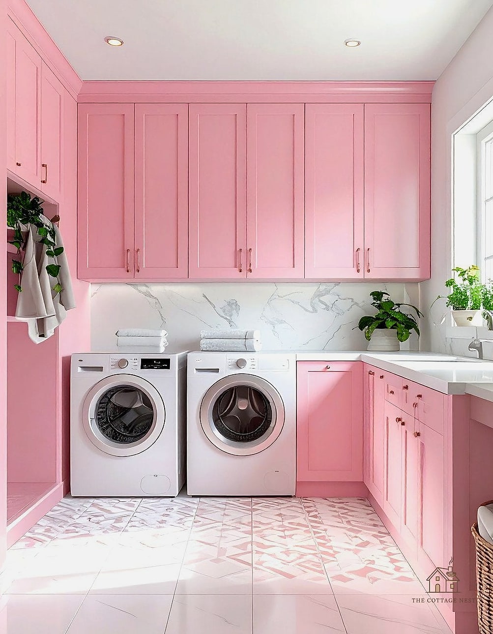 45 Brilliant Pink Dorm Room Ideas to Copy Right Now 32 Blush Pink Laundry Hamper