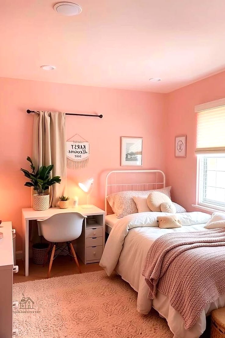 45 Brilliant Pink Dorm Room Ideas to Copy Right Now 40 Blush Pink Bath Towels