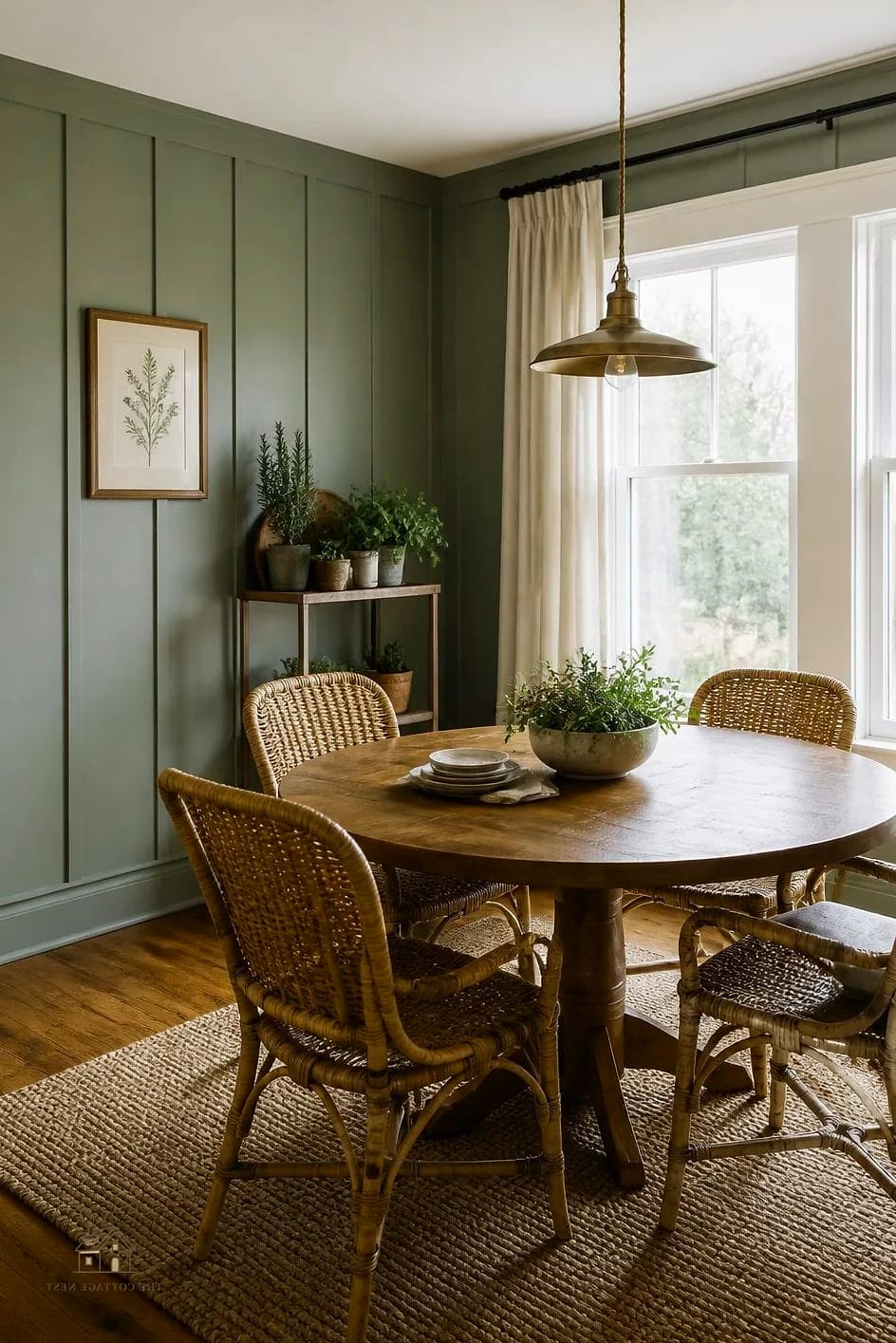 35 Gorgeous Farmhouse Dining Room Decor Ideas That Are Totally Doable 9 Board and Batten Wainscoting