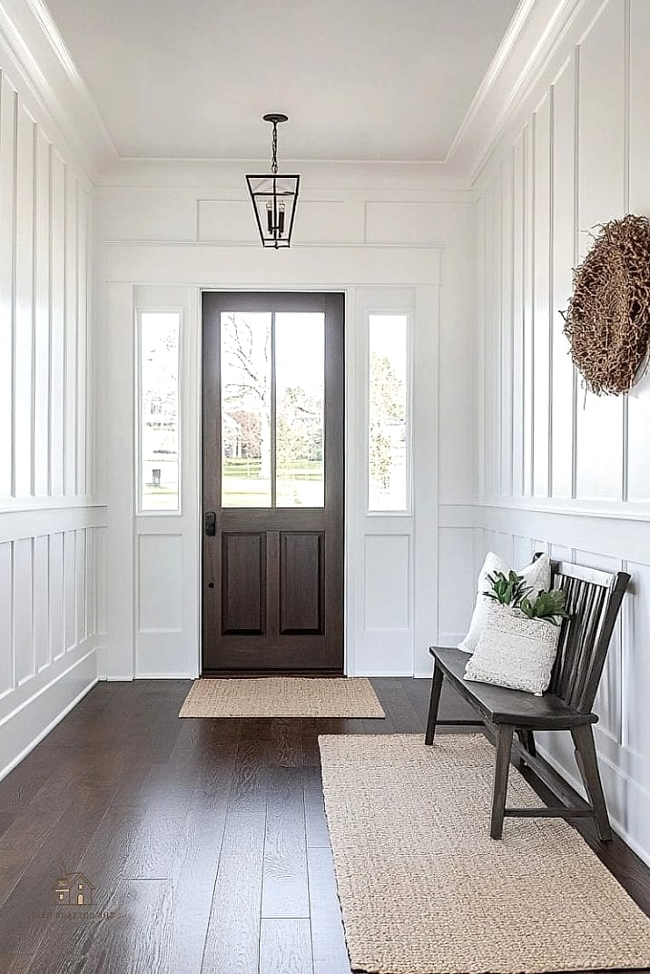 45 Stunning Small Entryway Ideas You'll Absolutely Love 15 Board and Batten Paneling