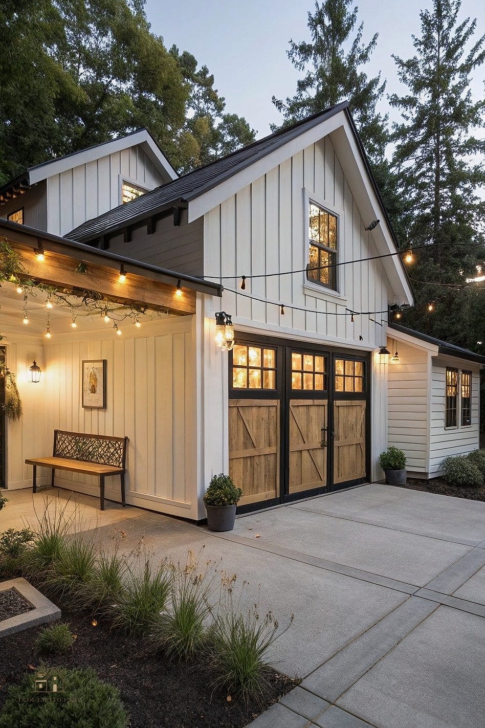 15 Creative Trendy Driveway Gate Ideas That Will Inspire You 6 Board-and-Batten Farmhouse Gate