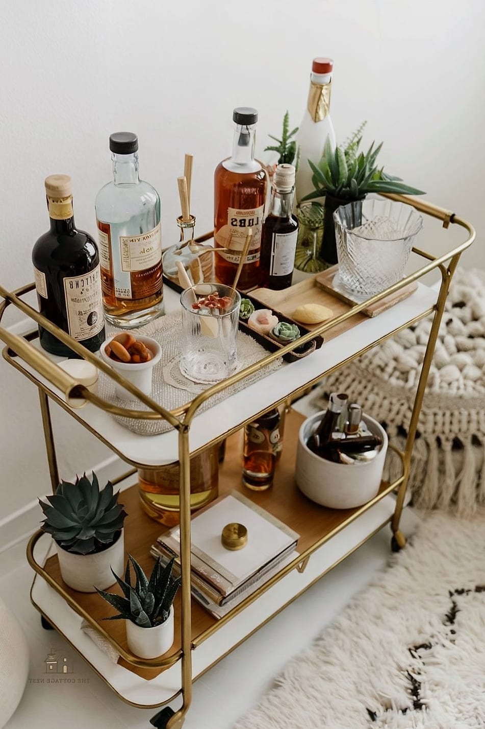 40 Cozy Boho Dining Room Decor Ideas Worth Pinning 41 Boho Bar Cart Corner