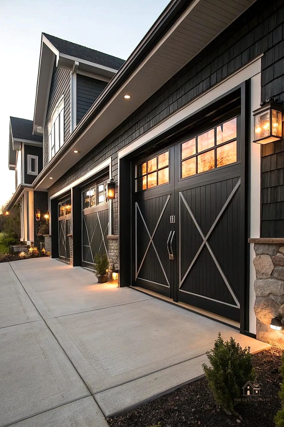 Bold Black Steel Doors