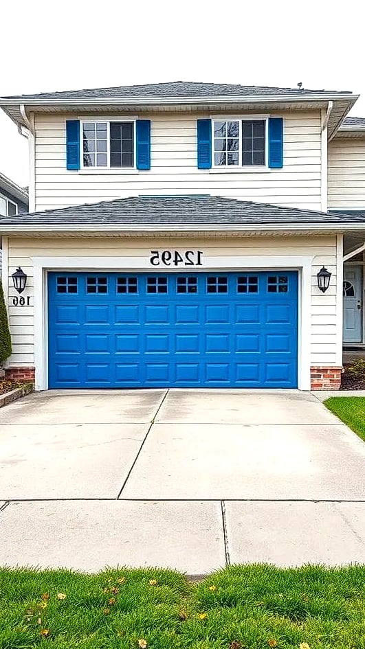 50 Amazing Garage Paint Colors Walls Ideas on a Budget 48 Bold Cobalt Blue Accent