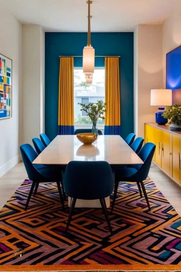 15 Stunning Dining Room Wall Decor Ideas You'll Absolutely Love 6 A Bold Piece of Original Art