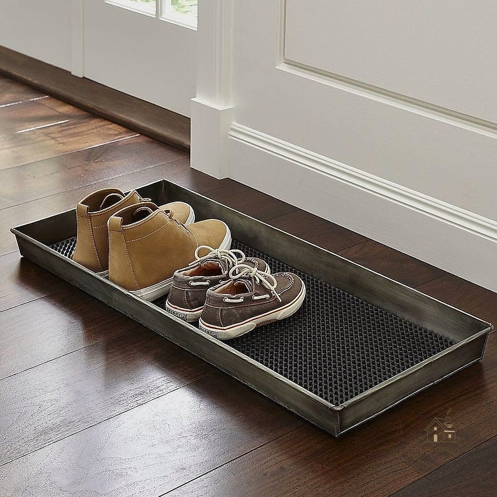 35 Creative Narrow Entryway Ideas That Will Inspire You 18 Boot Tray Near the Door