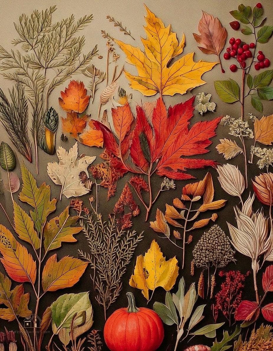 20 Clever Fall Decor Ideas For The Home for Every Style 13 Botanical Art With Warm Tones