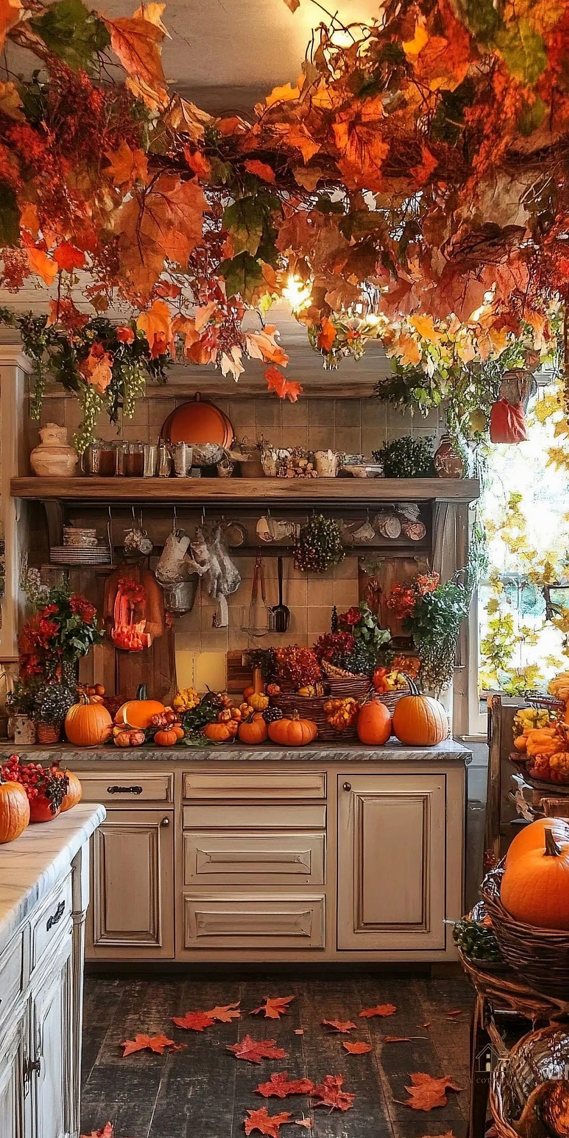 30 Stunning Fall Kitchen Decor Ideas That'll Make You Want to Cook All Season 21 Botanical or Harvest-Themed Wall Art