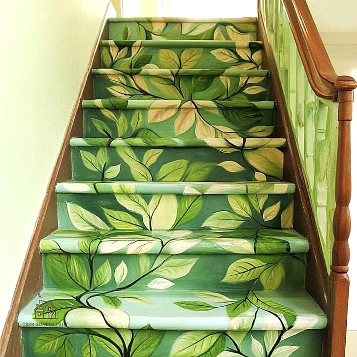 Botanical Stencil Steps