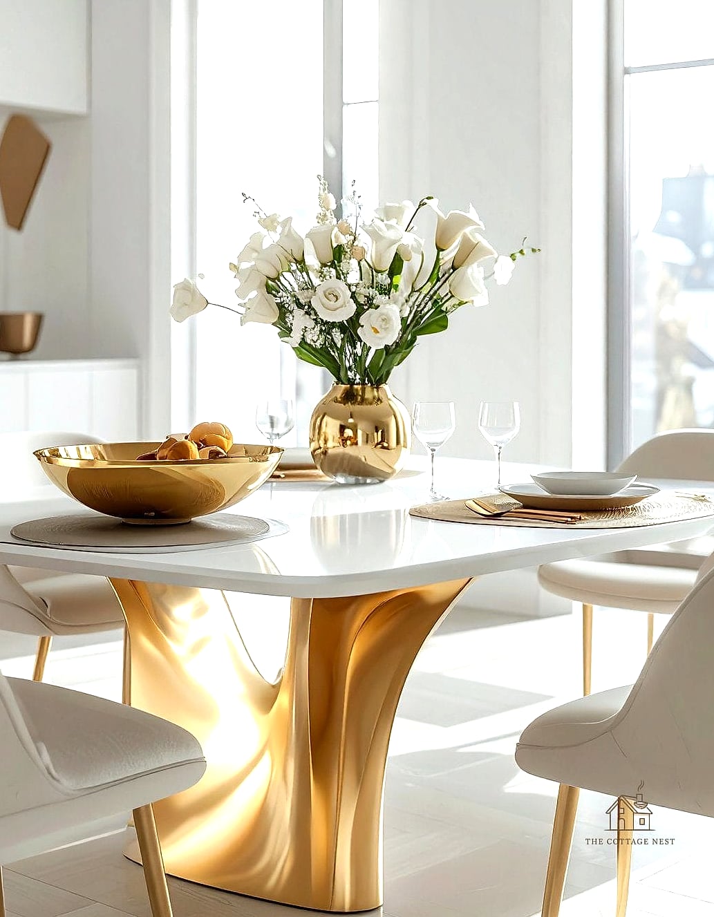 40 Beautiful Dining Room Table Decor Ideas to Transform Your Space 25 A Bowl of Polished Stones or Shells