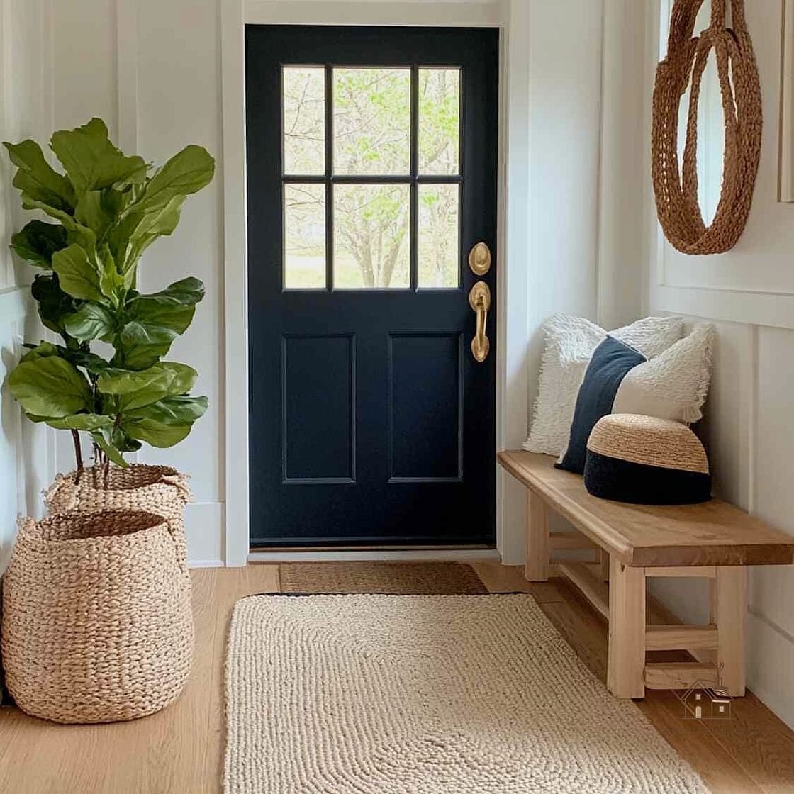 35 Brilliant Small Entryway Rug Ideas to Copy Right Now 14 Braided Rag Rug