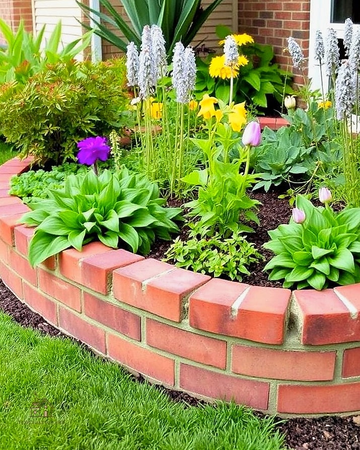 50 Beautiful Garden Border Ideas to Transform Your Space 37 Brick Basket Weave Border