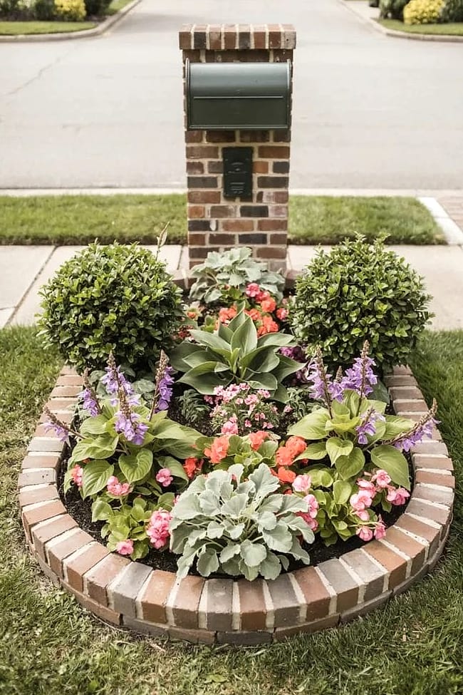 Brick-Edged Formal Bed