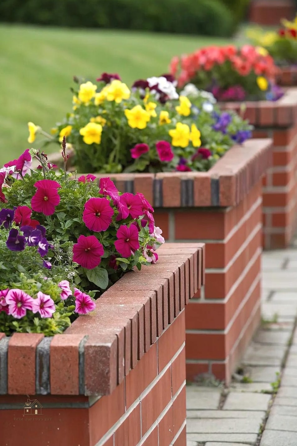 Brick Red Planters for Traditional Homes