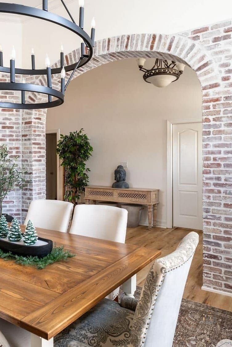 25 Stunning Dining Room Accent Wall Ideas You'll Absolutely Love 9 Brick Veneer Wall