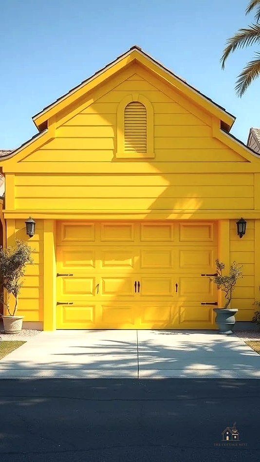 50 Amazing Garage Paint Colors Walls Ideas on a Budget 41 Bright Lemon Accent Nook