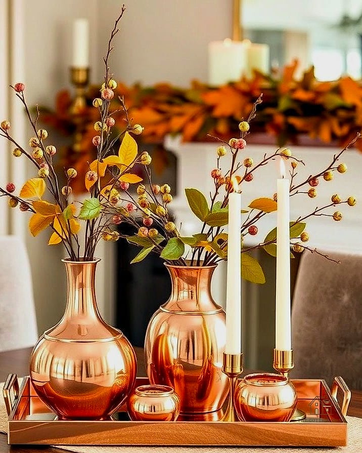 35 Creative Fall Living Room Decor That Will Inspire You 22 Bring In Copper Accents