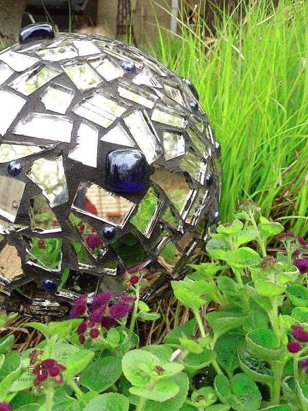 50 Clever Junk Garden Ideas Repurposed for Every Style 32 Broken Mirror Garden Reflector