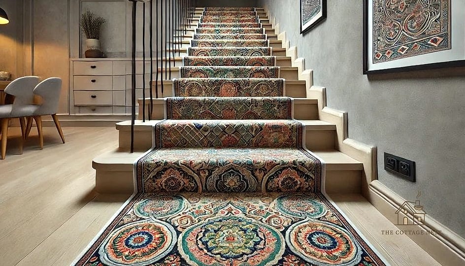 25 Brilliant Stair Runners Ideas to Copy Right Now 26 Budget-Friendly Peel-and-Stick Carpet Tile Runner