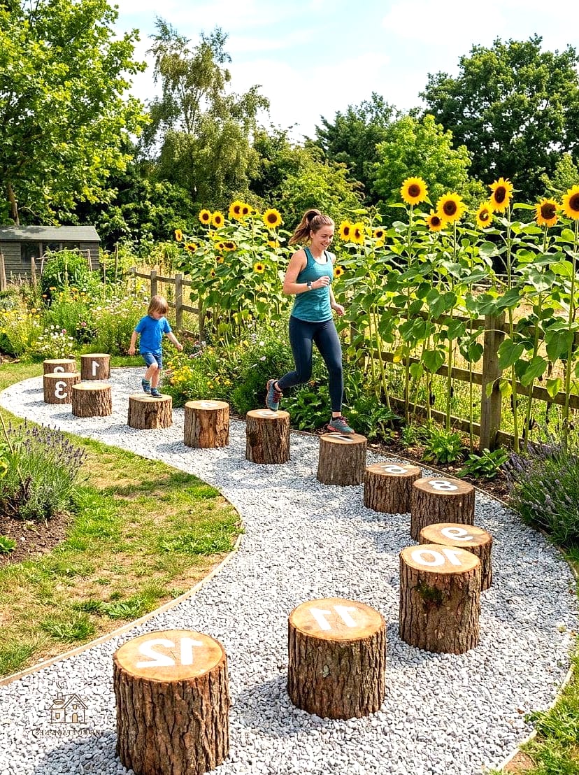 45 Creative Tree Stump Ideas Outdoor That Will Inspire You 47 Build a Natural Obstacle for a Kids' Play Area