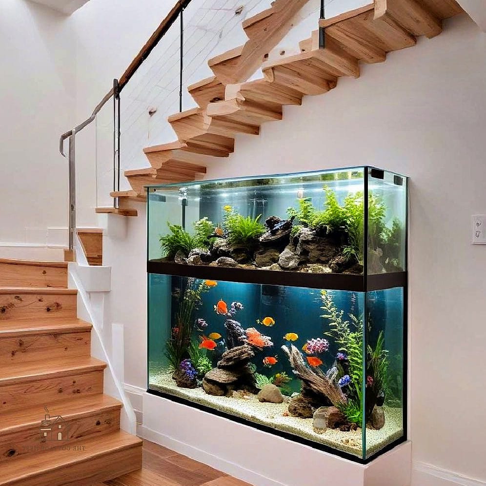 Built-In Aquarium Wall Feature