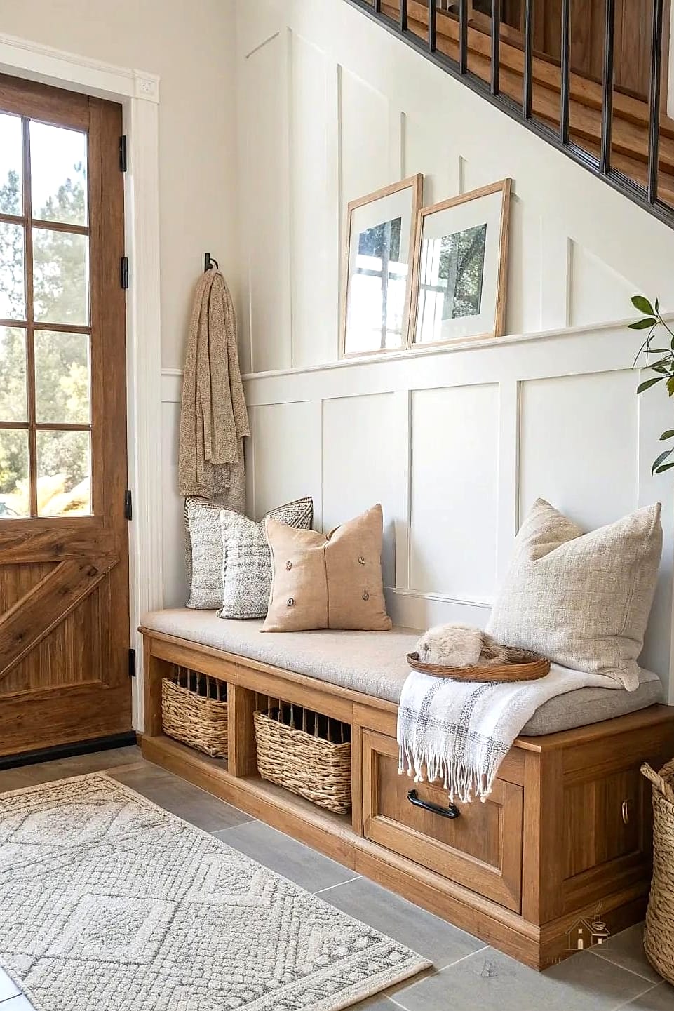 Built-In Bench With Cubbies