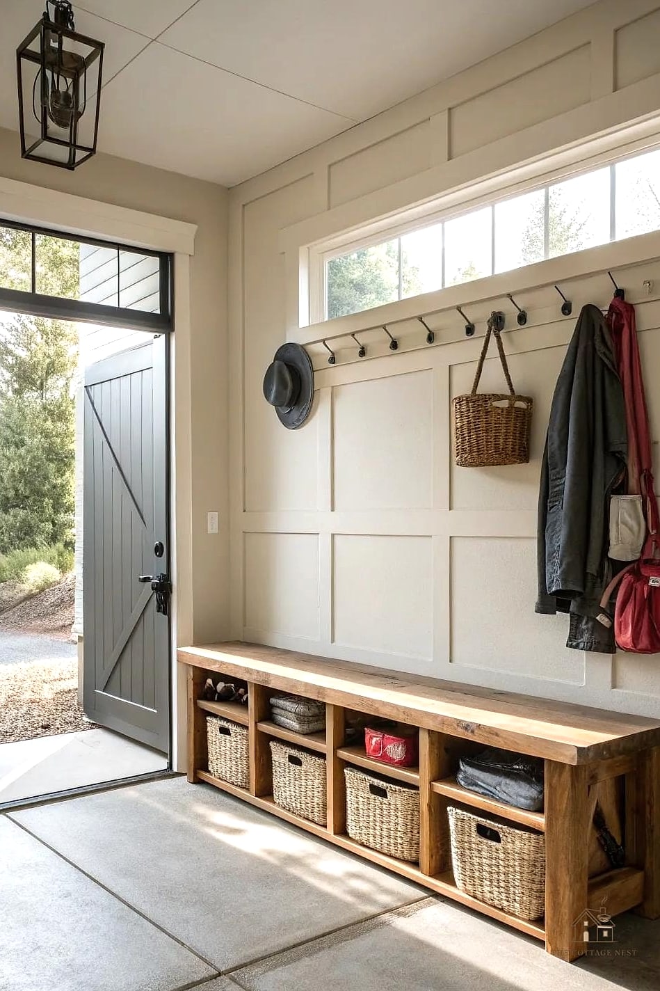 45 Stunning Garage Entryway Ideas You'll Absolutely Love 2 Built-In Bench With Cubbies