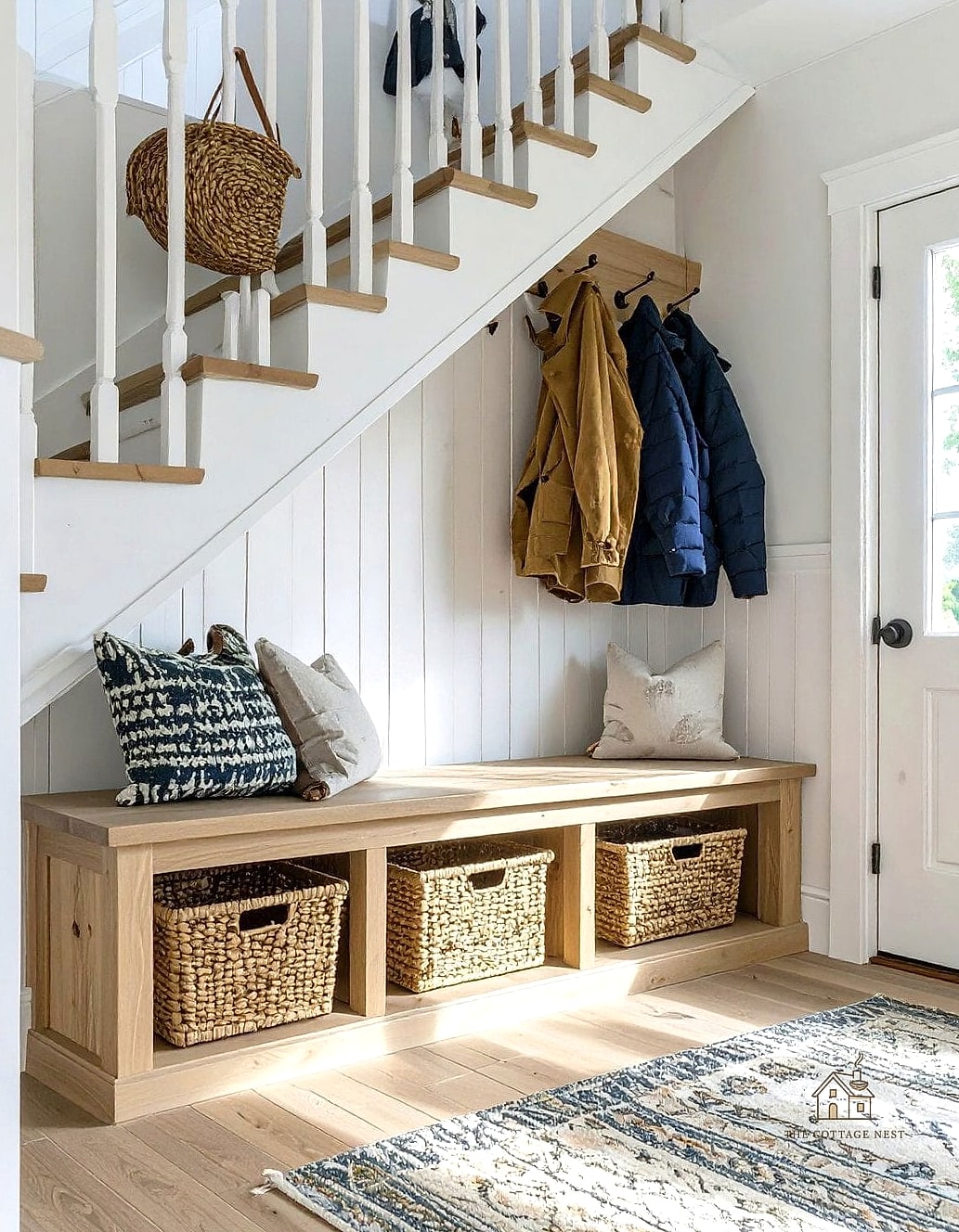 Built-In Bench Seating With Storage Underneath